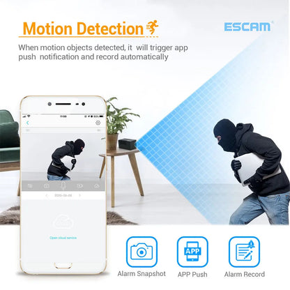 ESCAM G17 1080P Mini Wifi Camera Small Rechargeable Battery Powered Wireless CCTV Security Surveillance Camera Night Vision Cam
